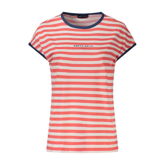 North Sails Damen T-Shirt aus roter Baumwolle