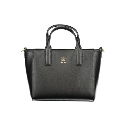 Tommy Hilfiger – Schwarze Polyester-Handtasche für Damen