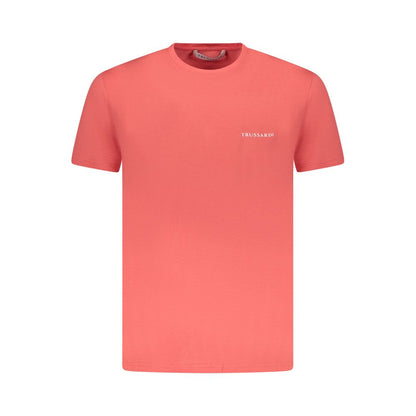 Trussardi Rosa Baumwolle Herren T-Shirt