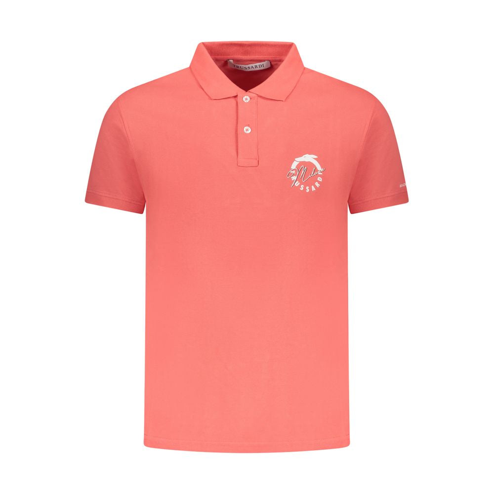 Trussardi Rosa Baumwolle Herren Poloshirt