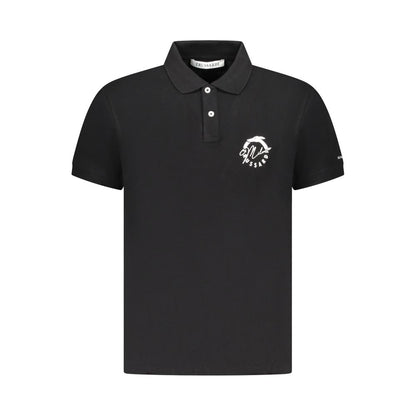 Trussardi Schwarzes Poloshirt aus Baumwolle für Herren