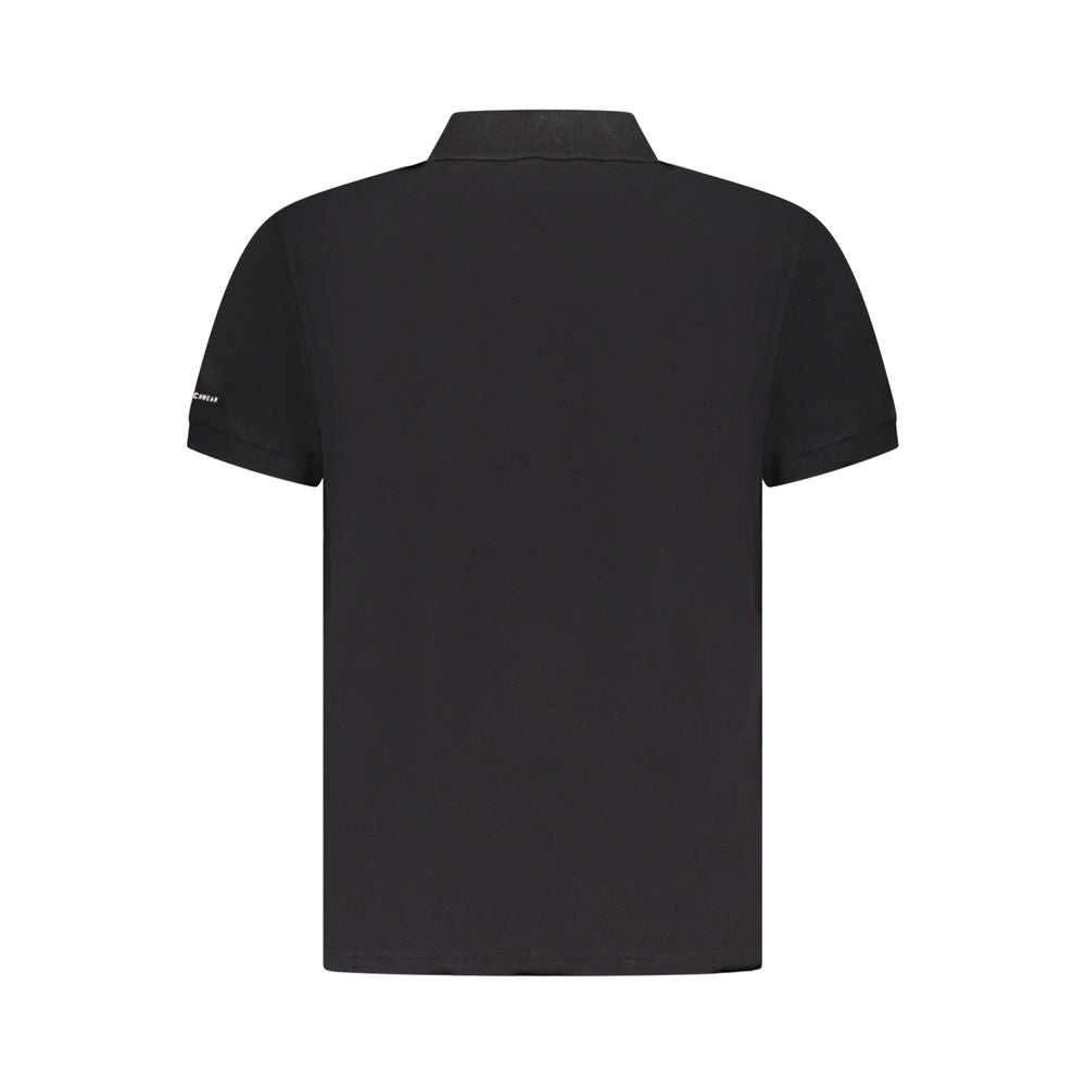 Trussardi Schwarzes Poloshirt aus Baumwolle für Herren