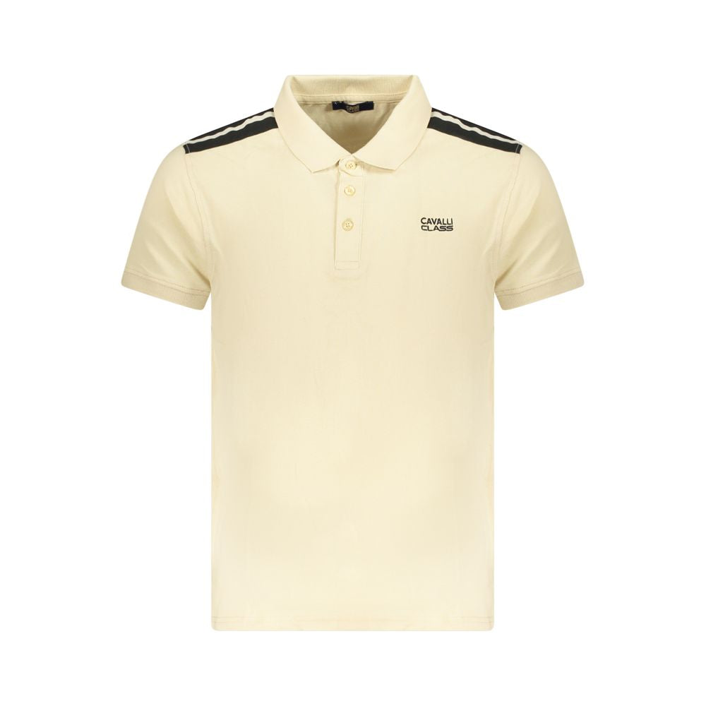 Cavalli Class Beiges Poloshirt aus Baumwolle für Herren
