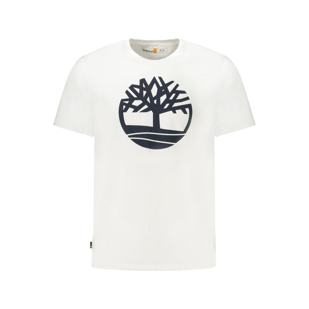 Timberland – Weißes Baumwoll-T-Shirt für Herren