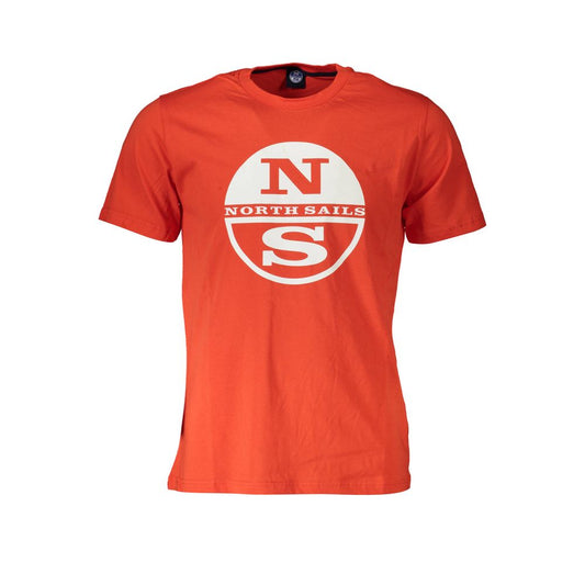 North Sails Herren T-Shirt aus roter Baumwolle