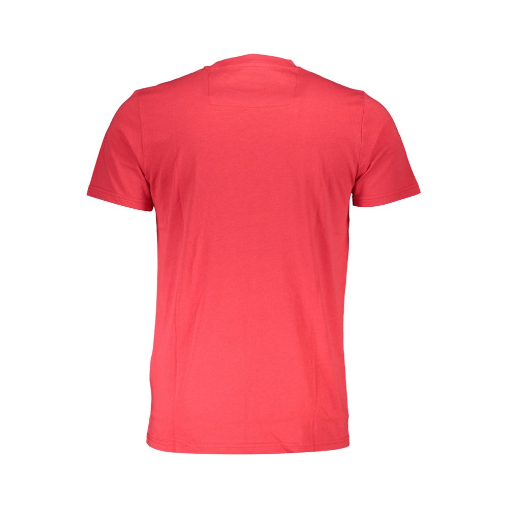 Cavalli Class Rotes Herren-T-Shirt aus Baumwolle