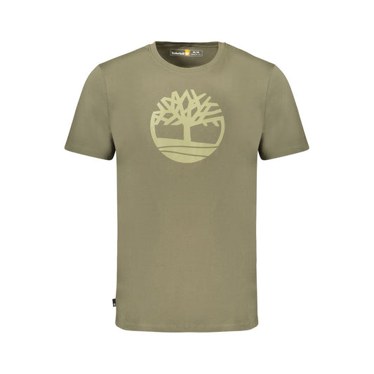 Timberland – Grünes Baumwoll-T-Shirt für Herren