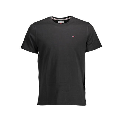 Tommy Hilfiger – Schwarzes Herren-T-Shirt aus Bio-Baumwolle