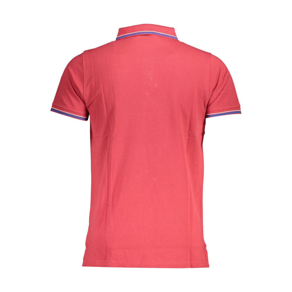 Norwegen 1963 Rotes Poloshirt aus Baumwolle für Herren