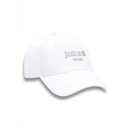 Just Cavalli White Cotton Mens Cap