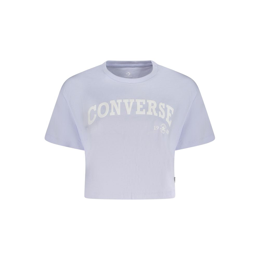 Converse Lila Baumwoll-T-Shirt für Damen