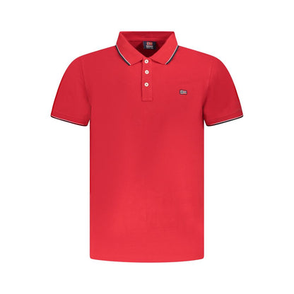 Norwegen 1963 Rotes Baumwoll-Poloshirt