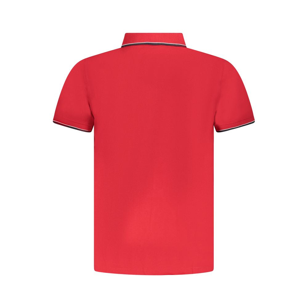 Norwegen 1963 Rotes Baumwoll-Poloshirt