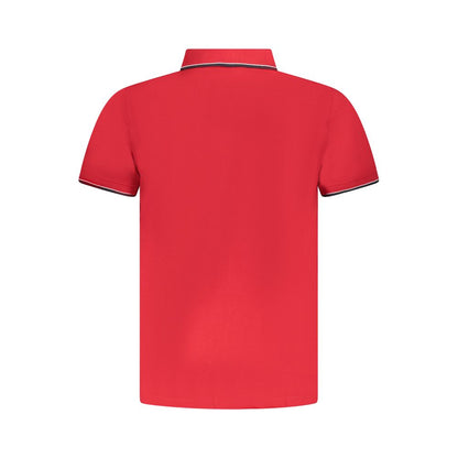 Norwegen 1963 Rotes Baumwoll-Poloshirt