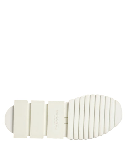 Dolce &amp; Gabbana Sorrento Trekking-Sneakers aus weißem Mesh