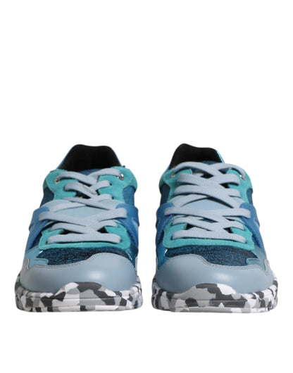 Dolce &amp; Gabbana Mehrfarbige Schnürschuhe mit niedrigem Oberteil für Herren