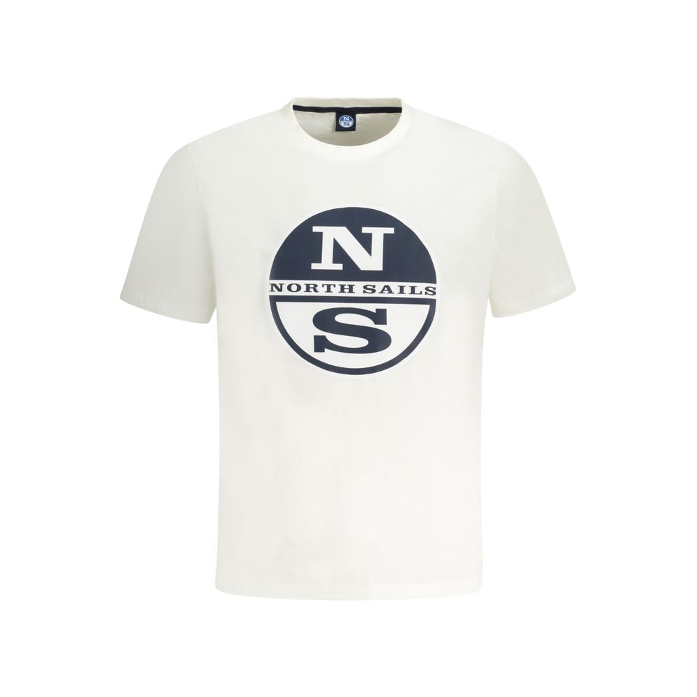 North Sails Herren-T-Shirt aus weißer Baumwolle
