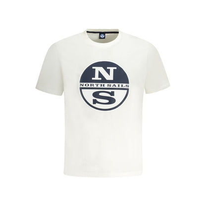 North Sails Herren-T-Shirt aus weißer Baumwolle