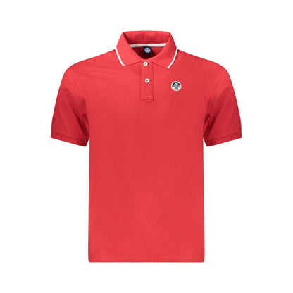 North Sails Herren-Poloshirt aus roter Baumwolle
