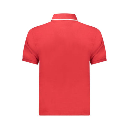 North Sails Herren-Poloshirt aus roter Baumwolle