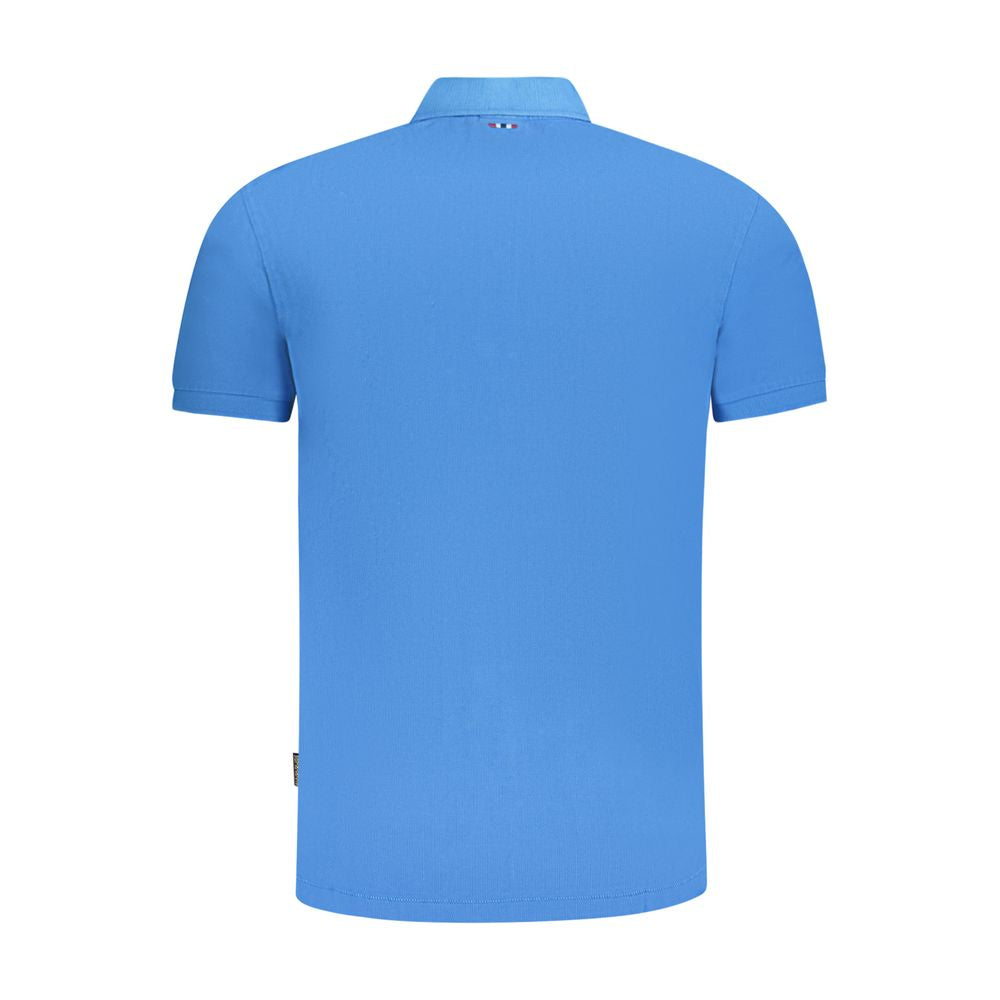 Napapijri Blaues Herren-Poloshirt aus Baumwolle