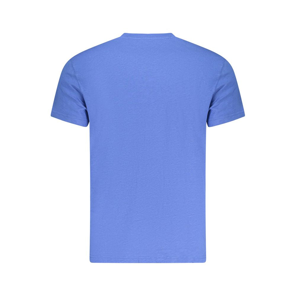 Tommy Hilfiger – Blaues Baumwoll-T-Shirt für Herren