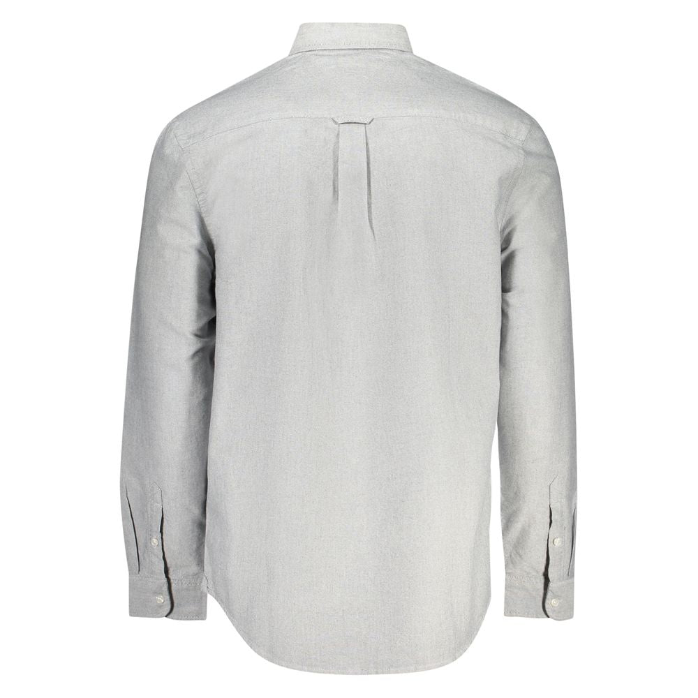 Tommy Hilfiger Herrenhemd aus grauer Baumwolle