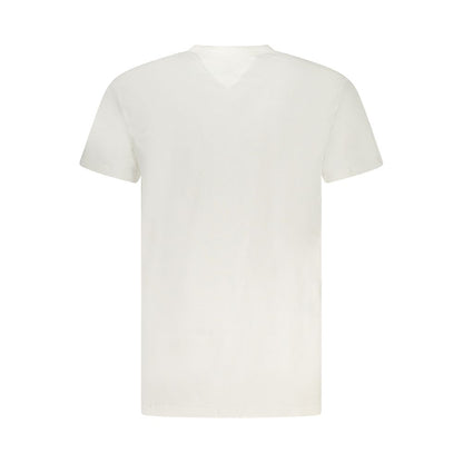 Tommy Hilfiger – Weißes Baumwoll-T-Shirt für Herren