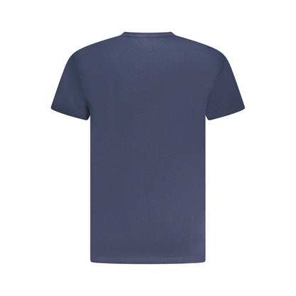 Tommy Hilfiger – Blaues Herren-T-Shirt aus Baumwolle