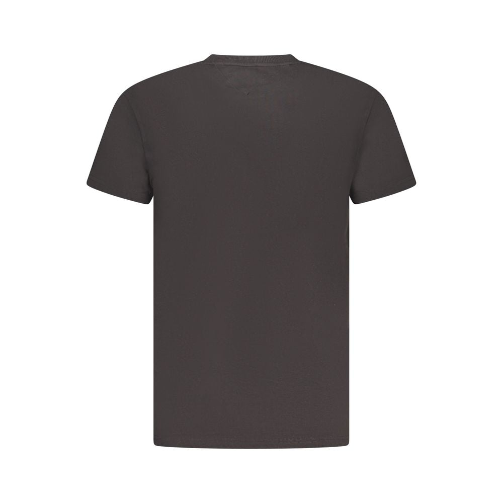 Tommy Hilfiger – Schwarzes Baumwoll-T-Shirt für Herren