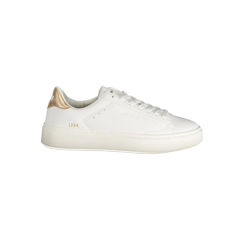 Gas Weiß Polyester Damen Sneaker