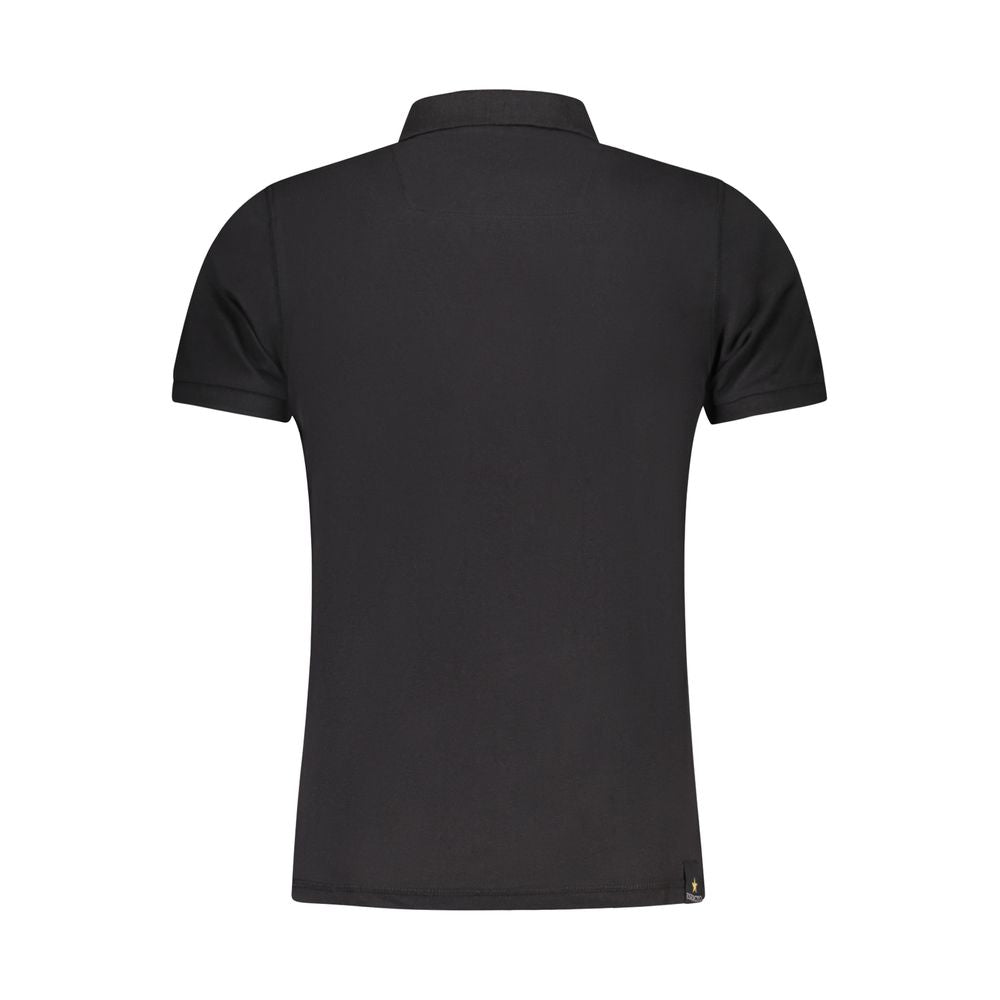 Poloshirt aus schwarzer Baumwolle von Accademia Militare