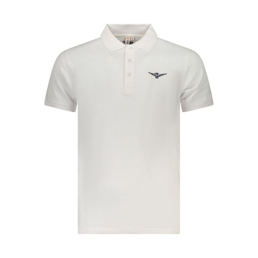 Accademia Militare Poloshirt aus weißer Baumwolle