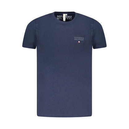 Blaues Baumwoll-T-Shirt der Accademia Militare
