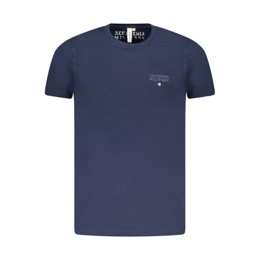 Blaues Baumwoll-T-Shirt der Accademia Militare