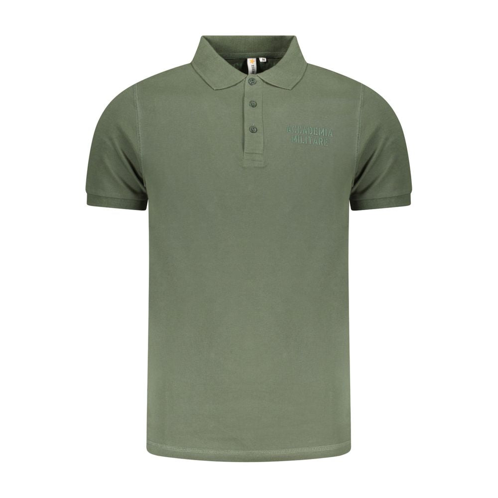 Grünes Baumwoll-Poloshirt der Accademia Militare