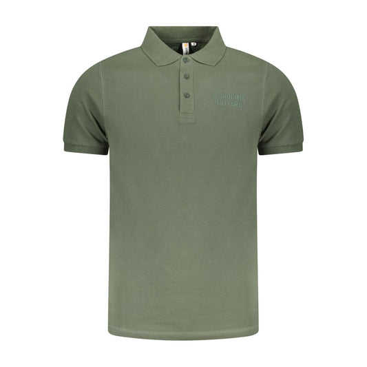 Grünes Baumwoll-Poloshirt der Accademia Militare