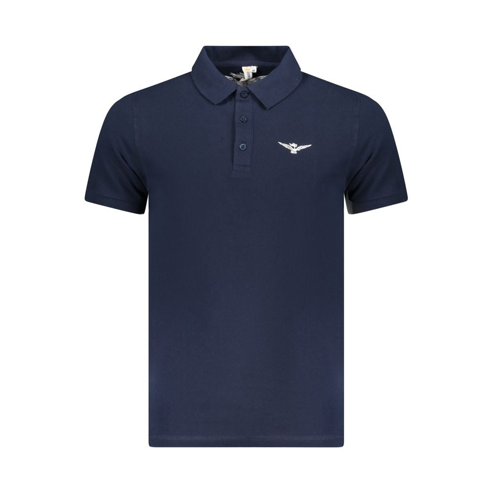 Blaues Baumwoll-Poloshirt der Accademia Militare