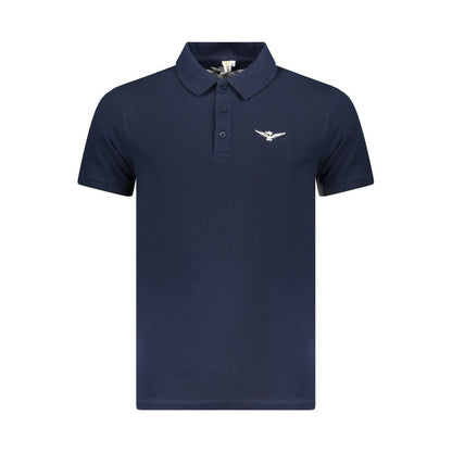 Blaues Baumwoll-Poloshirt der Accademia Militare