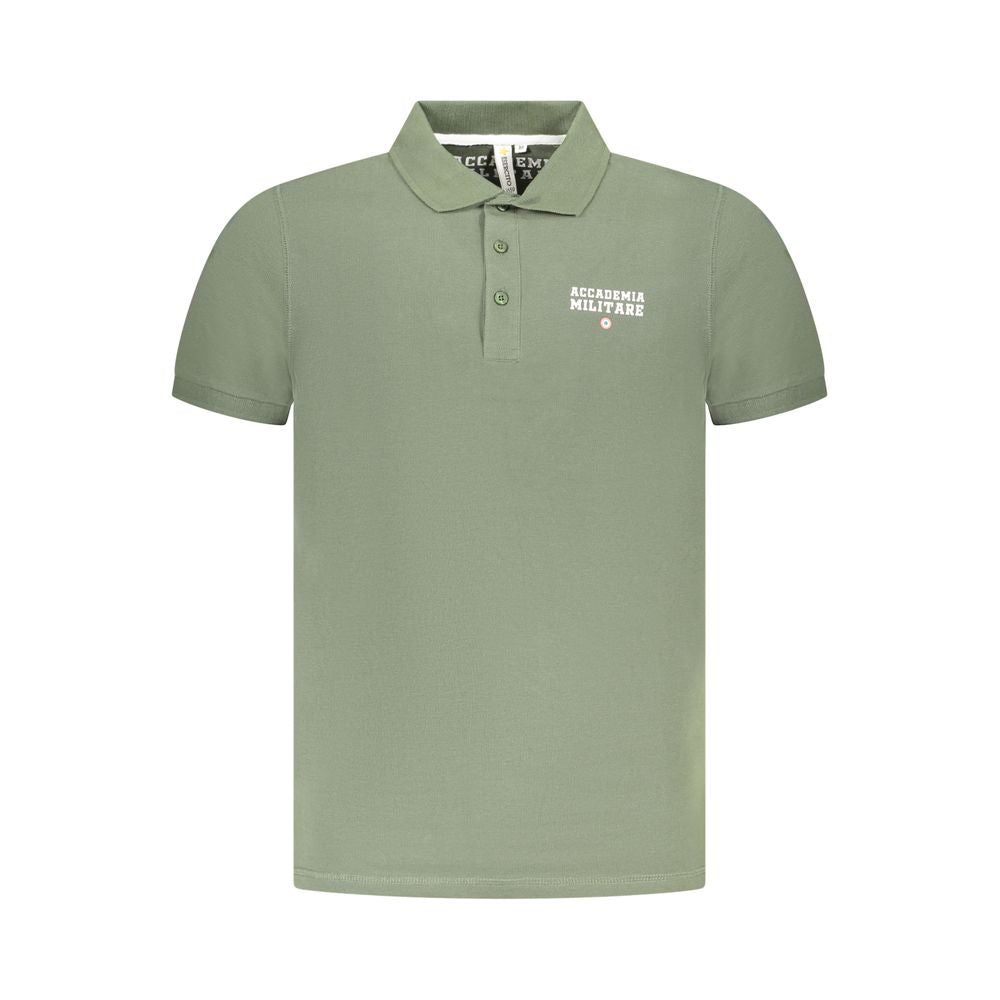 Grünes Baumwoll-Poloshirt der Accademia Militare