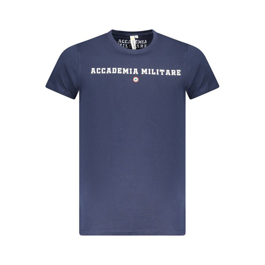 Blaues Baumwoll-T-Shirt der Accademia Militare