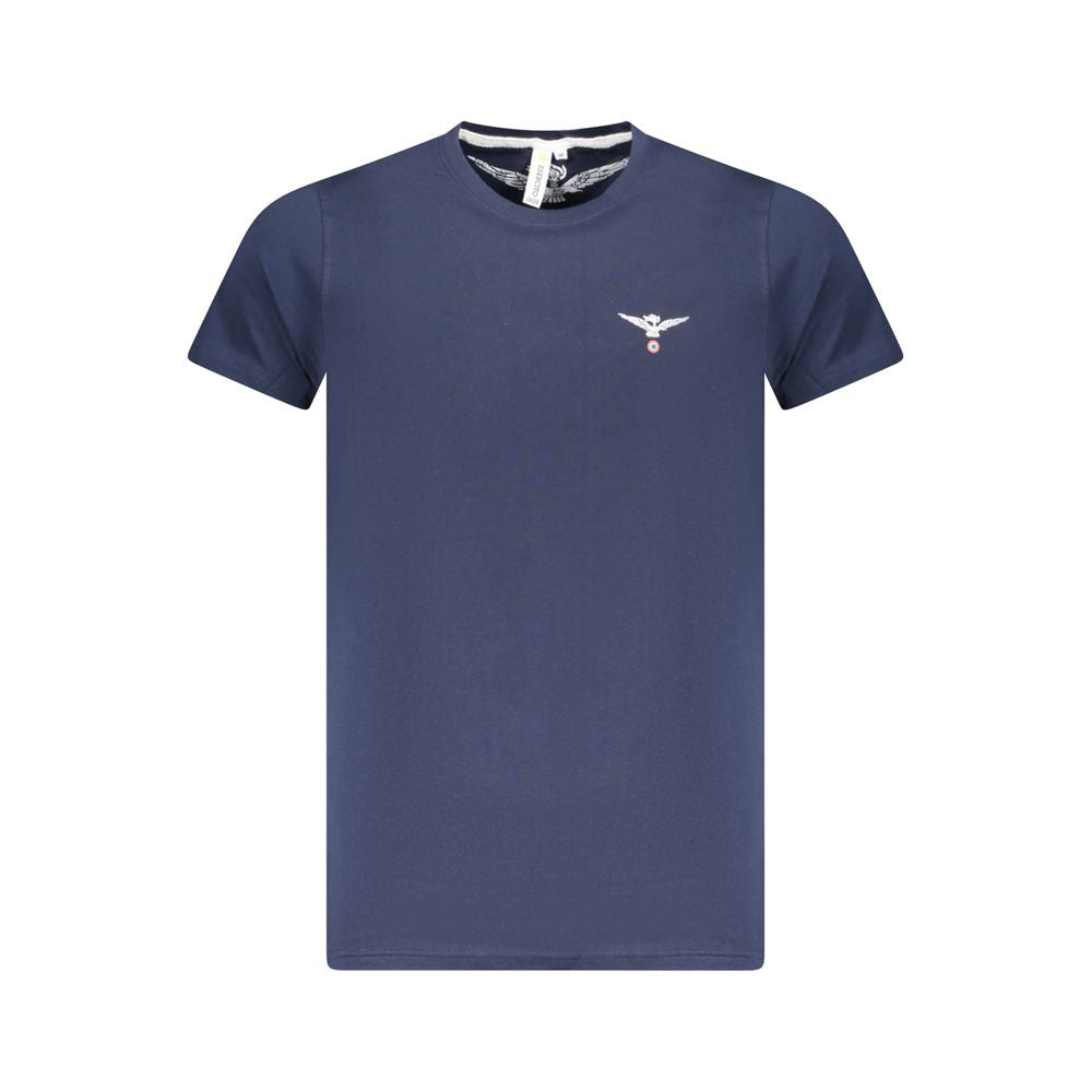 Blaues Baumwoll-T-Shirt der Accademia Militare