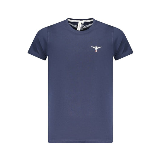 Blaues Baumwoll-T-Shirt der Accademia Militare