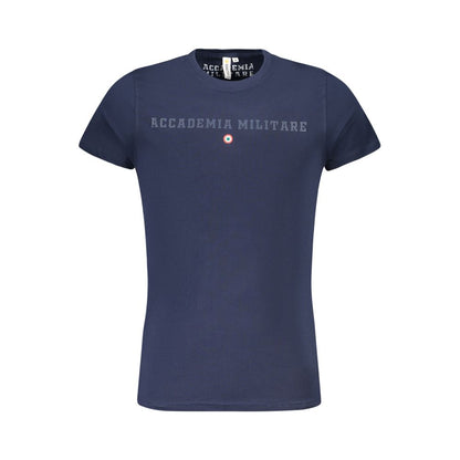 Blaues Baumwoll-T-Shirt der Accademia Militare