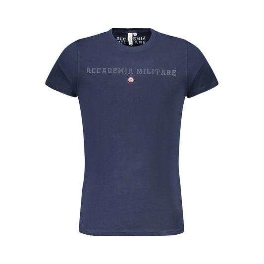 Blaues Baumwoll-T-Shirt der Accademia Militare