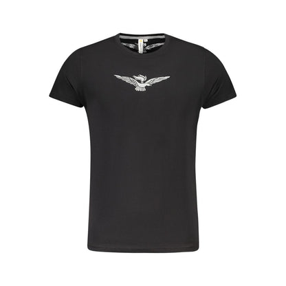 Schwarzes Baumwoll-T-Shirt von Accademia Militare
