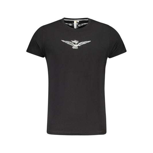 Schwarzes Baumwoll-T-Shirt von Accademia Militare