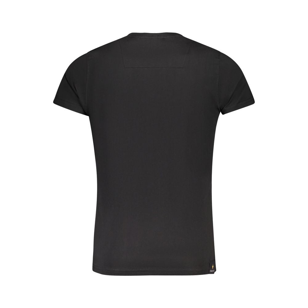 Schwarzes Baumwoll-T-Shirt von Accademia Militare