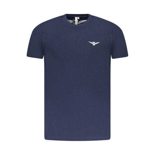 Blaues Baumwoll-T-Shirt der Accademia Militare