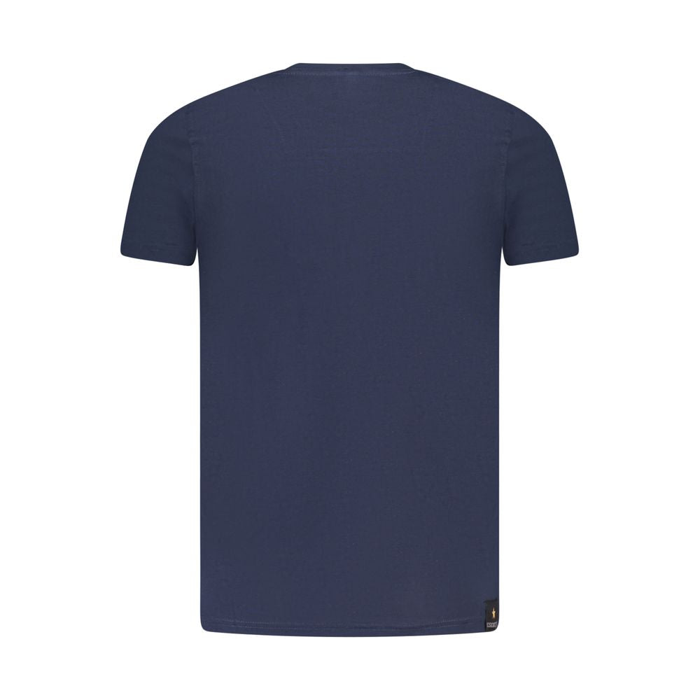 Blaues Baumwoll-T-Shirt der Accademia Militare